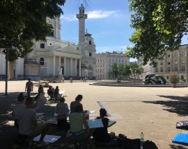 Kurs rysunku na Karlsplatz