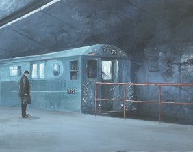 Stacja nowojorskiego metra akrylem - Ola Szymanek
