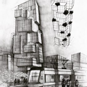 Projekt wieżowca - Klaudia Kostrzewa