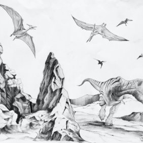Tyranozaury i pterodaktyle Iza Kiliańczuk