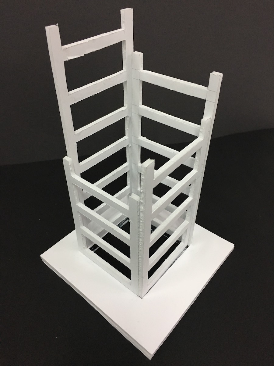 Model papieroplastyczny - pomnik
